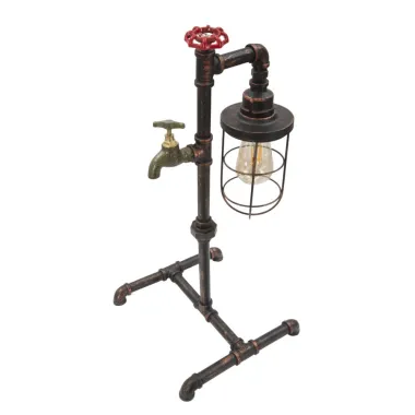 LAMPA STOŁOWA MANHATTAN/CAGE 27x27x56 cm